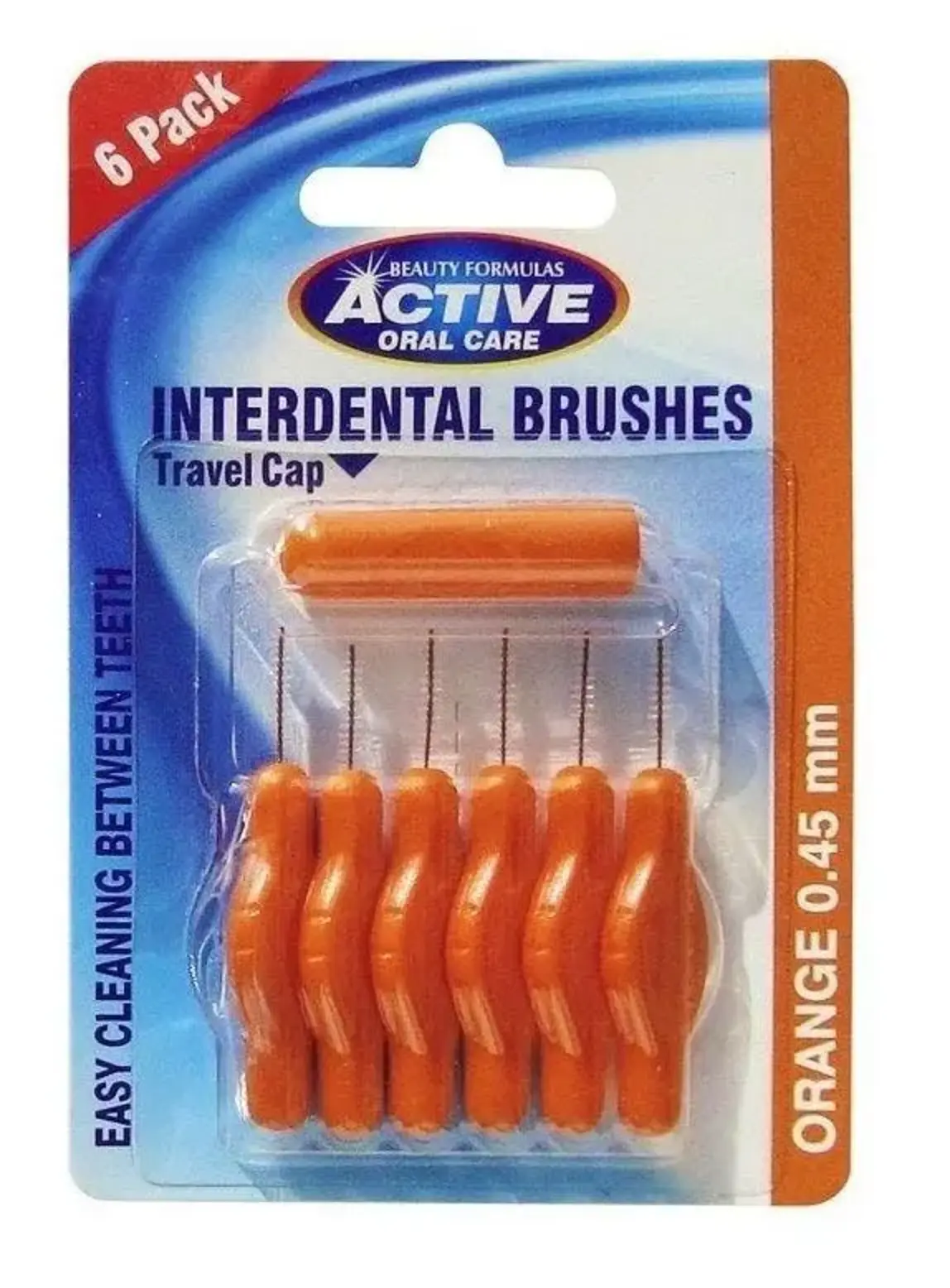 Active Interdental Brushes Orange 6Pack